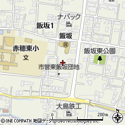 飯坂公園周辺の地図