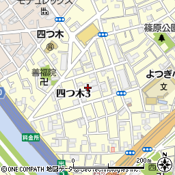 東京都葛飾区四つ木3丁目8周辺の地図