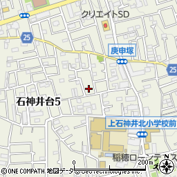 東京都練馬区石神井台周辺の地図