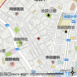 東京都豊島区池袋3丁目62-5周辺の地図