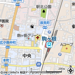 駒ヶ根市　市民交流活性化センターアルパ周辺の地図