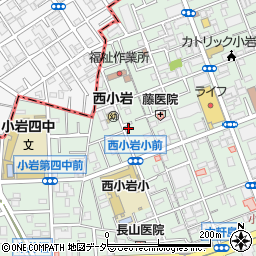 東京都江戸川区西小岩3丁目24-4周辺の地図