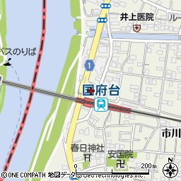 ローソン国府台駅前店周辺の地図