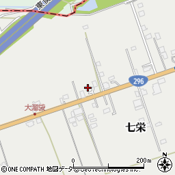 千葉県富里市七栄75周辺の地図