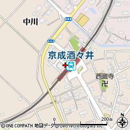 ローソン・スリーエフ酒々井駅前店周辺の地図