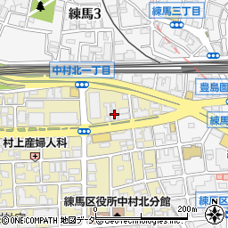 日本経済新聞販売店練馬区ＮＳＮ練馬周辺の地図