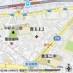 東京都練馬区豊玉上2丁目周辺の地図