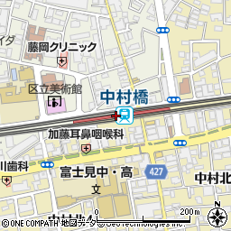 西武鉄道株式会社　中村橋駅周辺の地図