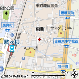長野県駒ヶ根市東町10-52周辺の地図