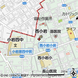 東京都江戸川区西小岩3丁目17周辺の地図