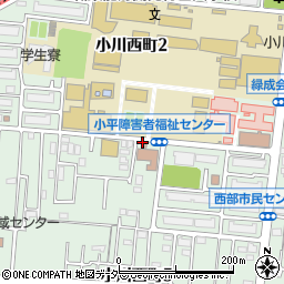 東京都小平市小川西町周辺の地図