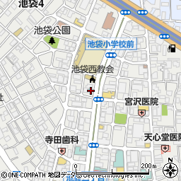 東京都豊島区池袋4丁目2-12周辺の地図