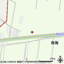 秋田川周辺の地図