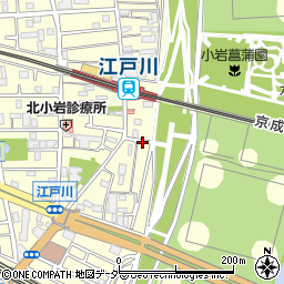 東京都江戸川区北小岩3丁目周辺の地図