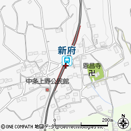 新府駅周辺の地図