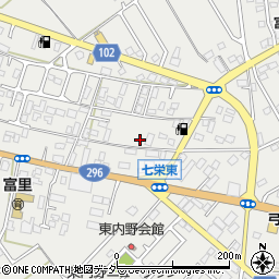 千葉県富里市七栄383周辺の地図
