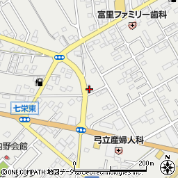 千葉県富里市七栄646-35周辺の地図