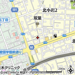 東京都江戸川区北小岩2丁目21周辺の地図