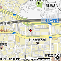 練馬中村北コインパーキング周辺の地図