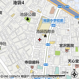 東京都豊島区池袋4丁目3-12周辺の地図