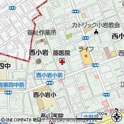 東京都江戸川区西小岩3丁目28周辺の地図