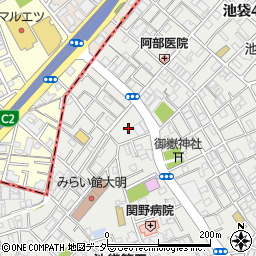 東京都豊島区池袋3丁目37-17周辺の地図