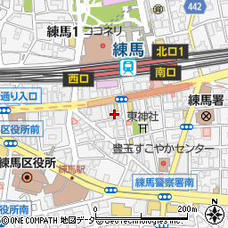 0秒レモンサワー仙台ホルモン焼肉酒場ときわ亭練馬店周辺の地図