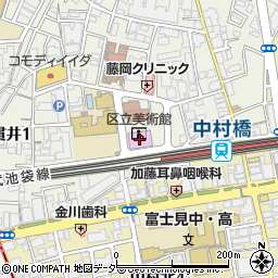 練馬区立美術館周辺の地図