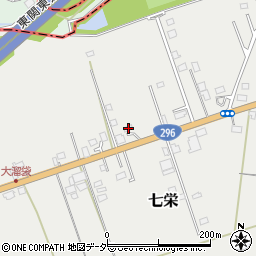 千葉県富里市七栄77-3周辺の地図