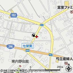 千葉県富里市七栄404周辺の地図