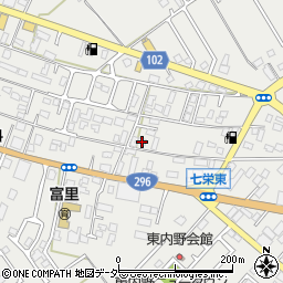 千葉県富里市七栄370-4周辺の地図