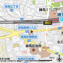練馬区役所周辺の地図