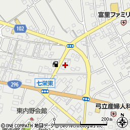 千葉県富里市七栄407周辺の地図