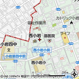 東京都江戸川区西小岩3丁目24-6周辺の地図