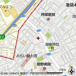 東京都豊島区池袋3丁目37周辺の地図