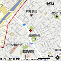 東京都豊島区池袋3丁目44-1周辺の地図