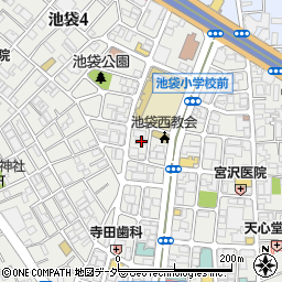 東京都豊島区池袋4丁目3-10周辺の地図