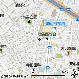 東京都豊島区池袋4丁目3周辺の地図