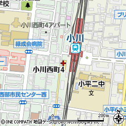 ローソンストア１００小川西町店周辺の地図