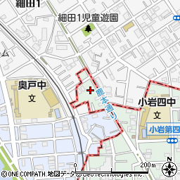 東京都江戸川区西小岩3丁目7周辺の地図