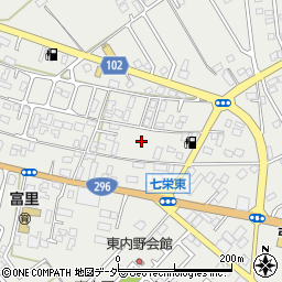 千葉県富里市七栄385周辺の地図