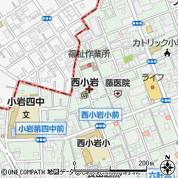 東京都江戸川区西小岩3丁目24-7周辺の地図
