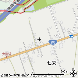 千葉県富里市七栄77周辺の地図
