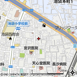 東京都豊島区池袋1丁目16-12周辺の地図