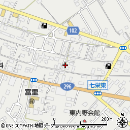 千葉県富里市七栄370周辺の地図