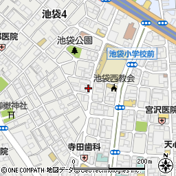 東京都豊島区池袋4丁目5-1周辺の地図