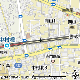 ファミリーマート練馬中村橋店周辺の地図