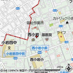 東京都江戸川区西小岩3丁目24-8周辺の地図