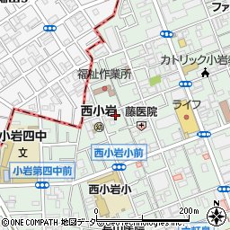 東京都江戸川区西小岩3丁目24-9周辺の地図