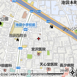 東京都豊島区池袋4丁目25-2周辺の地図